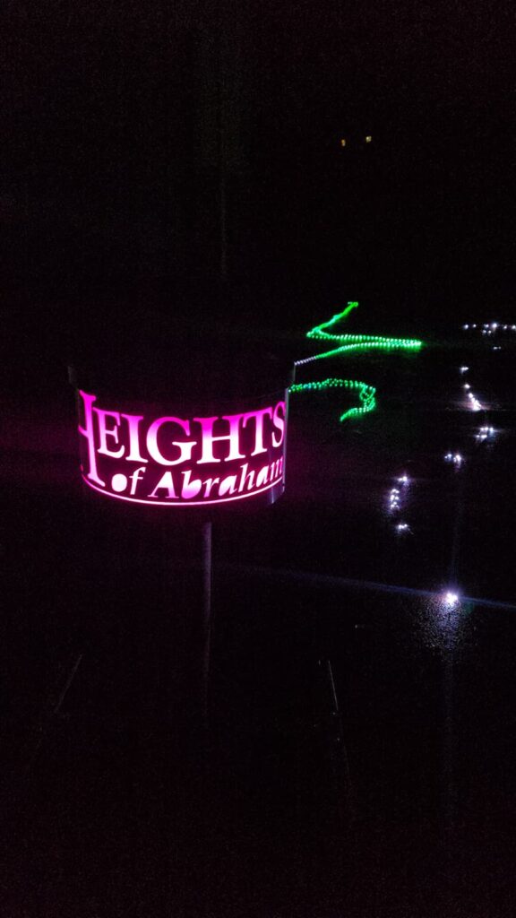 Heights of Abraham Light Trail Testing